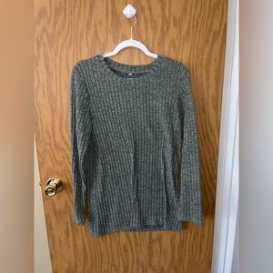 Green Ribbed Sweater, size Medium worn once